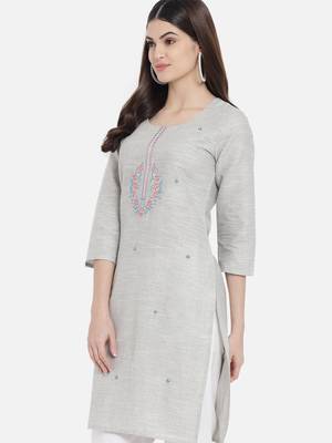 South cotton kurti  with heavy embroidery work 3