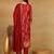 women maroon rayon blend floral printed straight kurta trouser with dupatta
