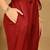 women maroon rayon blend floral printed straight kurta trouser with dupatta