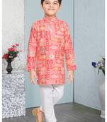 Rani printed boys Kurta Pyjama Set 
