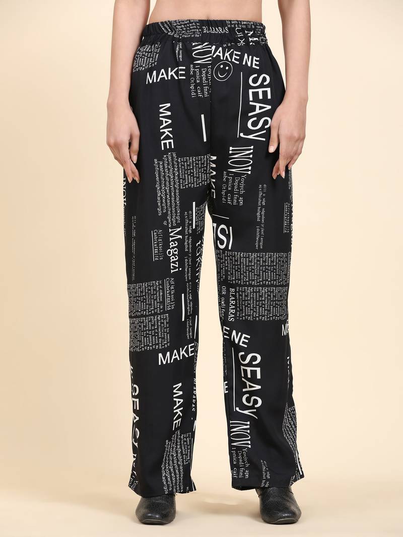 Typography Printed 3-Piece Co-ord Set