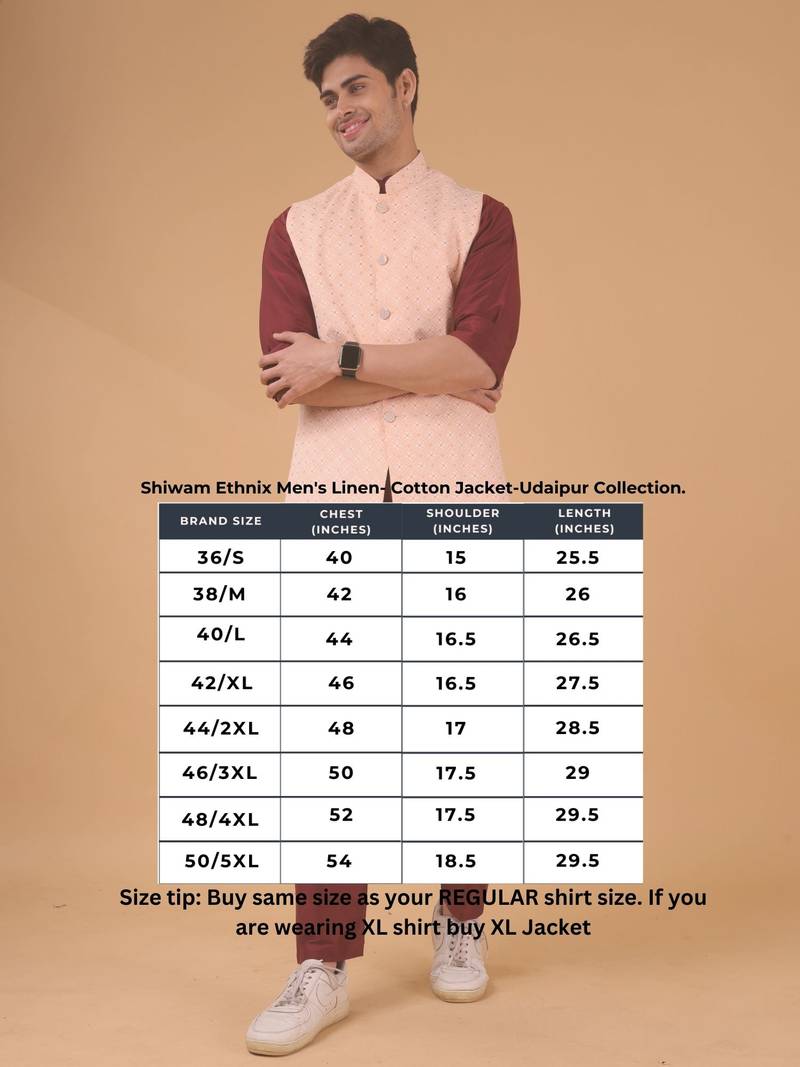 linen cotton jacket -udaipur collection