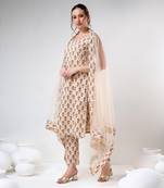 Sand color cotton suit set