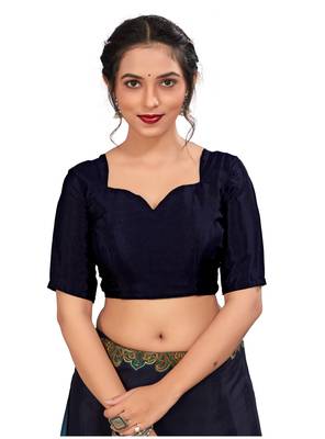 Women'S And Girls Crepe Silk Floral Printed Saree With Unstitched Blouse Piece 4