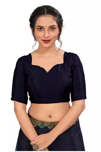 Women'S And Girls Crepe Silk Floral Printed Saree With Unstitched Blouse Piece
