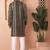Men green embroidered silk blend kurta pajama