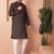 Men blue woven silk blend kurta pajama