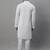 Men white embroidered rayon kurta pajama