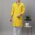 Men yellow embroidered rayon kurta pajama