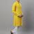 Men yellow embroidered rayon kurta pajama
