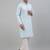 Men blue embroidered cotton kurta pajama
