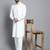 Men white solid cotton kurta pajama