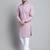 Men purple embroidered cotton kurta pajama