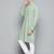 Men green embroidered cotton kurta pajama