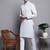 Men blue embroidered cotton kurta pajama