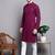 Men purple embroidered cotton kurta pajama