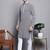 Men blue embroidered cotton kurta pajama