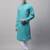 Men green solid cotton kurta pajama