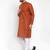 Men brown solid blended cotton kurta pajama
