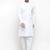 Men white solid cotton kurta pajama