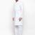 Men white solid cotton kurta pajama