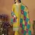 Mustard chinon silk heavy thread embroidery with sequis work salwar kameez