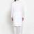 Men white solid cotton kurta pajama