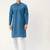 Men blue solid cotton kurta pajama