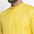 Men yellow solid cotton kurta pajama
