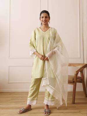 Seafoam green suit set 1