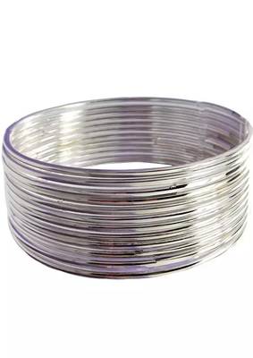 Elegant Thin Silver Bangles for Indo-Western and Indian Styles 2