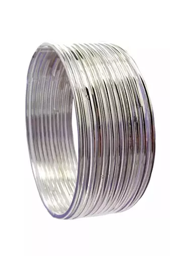 Elegant Thin Silver Bangles for Indo-Western and Indian Styles