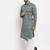 Men green woven blended cotton kurta pajama