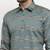 Men green woven blended cotton kurta pajama