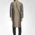 Men gold solid blended cotton kurta pajama