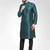 Men green solid blended cotton kurta pajama