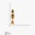Gold toned kemp kempu jhumka earring