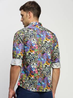 men's long sleeves abstract multi shirt 4