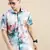 men's short sleeves floral multi shirt