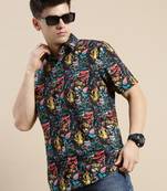 men's short sleeves graphic multi shirt