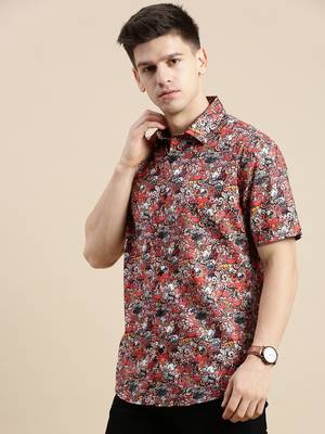 Showoff men's short sleeves graphic multi shirt 3