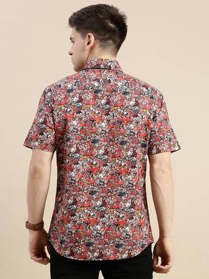 Showoff men's short sleeves graphic multi shirt 4