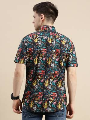 men's short sleeves graphic multi shirt 4