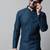 Men green embroidered cotton kurta pajama