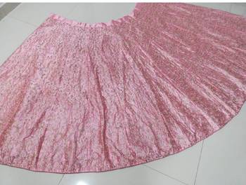 WOMEN'S BABY PINK MALAI SILK SATIN EMBROIDERED BEAUTIFUL PARTY WEAR LEHENGA CHOLI 6