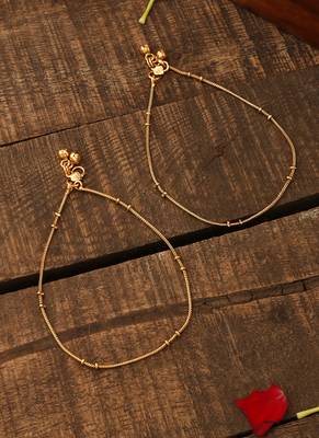 Gold plated Simple Anklet- Kerala Style 1