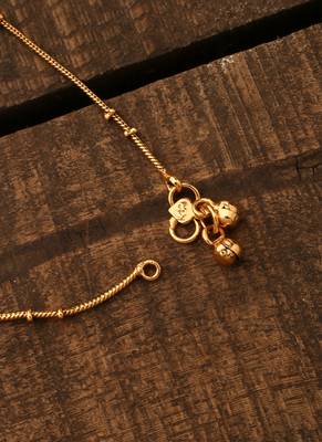 Gold plated Simple Anklet- Kerala Style 3