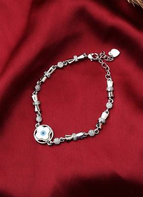 Silver Evil Eye Bracelet 1