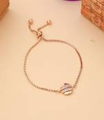 Rose Gold American Diamond Bracelet