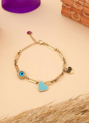 Heart Gold Plated Bracelet 1